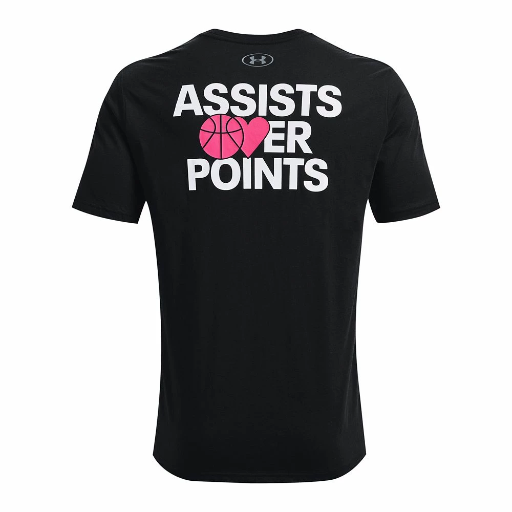 Men's Under Armour Basketball Assists Over Points Graphic Tee - Image 4