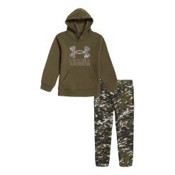 Baby Boys Under Armour Camo Logo Fleece Crewneck And Joggers Set