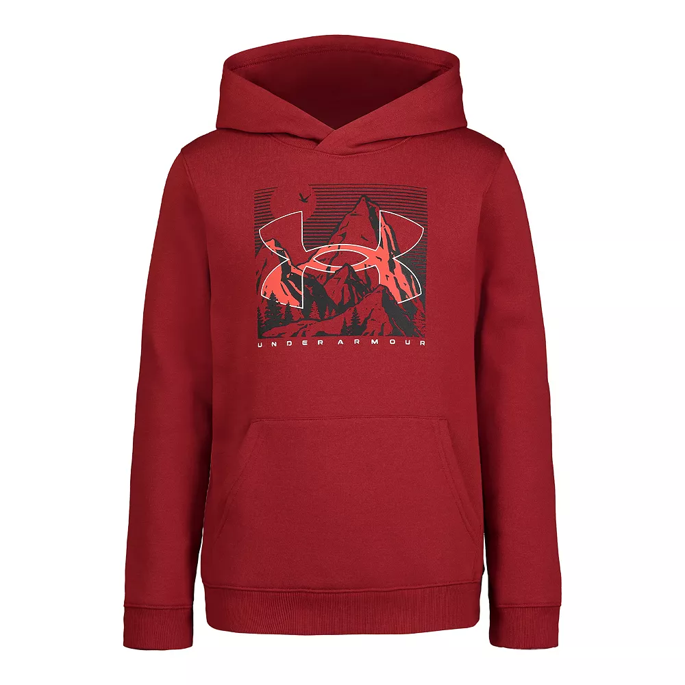 Boys 4-7 Under Armour Mountain Logo Graphic Hoodie - Image 2