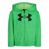 Boys 4-7 Under Armour Lime Green & Black Twist Logo Zip-Up Graphic Hoodie
