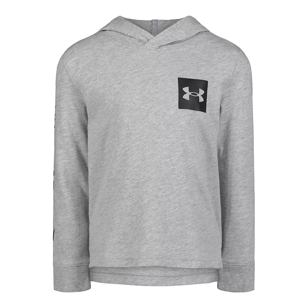 Boys 4-7 Under Armour Streetwear Logo Long Sleeve Hooded Tee